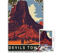 Puzzle da 1000 pezzi per adulti Devils Tower, gioco educativo per famiglie, ma anche regali di compleanno divertenti e umoristici, dimensioni 38x52cm
