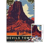 Puzzle da 1000 pezzi per adulti Devils Tower, gioco educativo per famiglie, ma anche regali di compleanno divertenti e umoristici, dimensioni 38x26cm