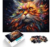 Puzzle da 1000 pezzi per adulti di apprendimento gatti puzzle 50 x 75 cm con parti completamente intrecciate a caso, per bambini dai 14 anni in su