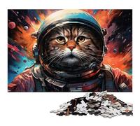 Puzzle da 1000 pezzi per adulti di Astronaut Space Cat Puzzle per adulti Puzzle di carta Gioco educativo 1000 pezzi (38x26 cm)