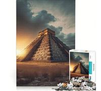 Puzzle da 1000 pezzi per adulti di Chichen Itza, gioco rompicapo, attività divertenti da fare a casa, collezione d'artista, belle arti 38x52cm