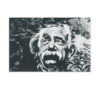 Puzzle da 1000 pezzi per adulti di forma irregolare unica adolescenza puzzle di carta casual a casa divertimento famiglia cervello gioco regalo giocattolo Albert Einstein Street Art