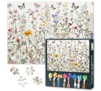 Puzzle da 1000 pezzi per adulti - difficile impossibile difficile puzzle di famiglia, 70 x 50 cm Jigsaw puzzle pianta e farfalla, puzzle per donne decorazione della casa