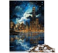 Puzzle da 1000 pezzi, per adulti, dinamica della città, gioco di pensiero, 50 x 70 cm, impegnativo da risolvere, ma divertente e divertente per bambini dai 14 anni in su