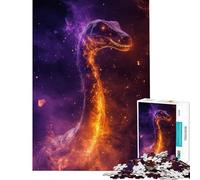Puzzle da 1000 pezzi per adulti dinosauro Brachiosauro sfida di assemblaggio decorazione per la casa giocattolo per ragazzi dai 14 anni in su (38x26cm)