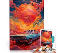 Puzzle da 1000 pezzi per adulti Dipingere una bella auto rilassante giocattolo educativo intellettuale 50 x 75 cm gioco impegnativo e gioco di famiglia