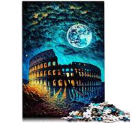 Puzzle da 1000 pezzi per adulti Dipinti del Colosseo di Roma Attività Famiglia Puzzle 26 x 38 cm Decorazione per la casa unica e regali per adolescenti dai 14 anni in su