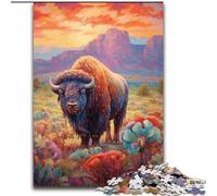 Puzzle da 1000 pezzi per adulti,dipinti di mucche alpine colorate in legno,un regalo perfetto per il divertimento in famiglia,50x75cm,per decorare la casa,allenare la mente e come regalo per le feste