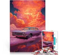 Puzzle da 1000 pezzi per adulti dipinti di una bella auto giocattolo educativo 50 x 75 cm, ottimo regalo per tutta la famiglia per 14 anni