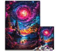Puzzle da 1000 pezzi per adulti, dipinto a olio con vortice, in legno, ideale come regalo per la casa, giocattolo stimolante per tutta la famiglia, perfetto per le serate di gioco, 50x75cm
