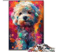 Puzzle da 1000 pezzi per adulti, dipinto a olio di Bichon, realizzato in legno, Capodanno, regalo di festa 50x75cm per gioco interattivo per famiglie