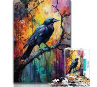 Puzzle da 1000 pezzi per adulti, dipinto a olio di corvo, aiuta il cervello a esercitare giocattoli avvincenti per coltivare la pazienza, collezione di artisti, belle arti 38x26cm
