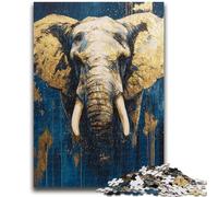 Puzzle da 1000 pezzi per adulti, dipinto a olio di elefante, 1000 pezzi per adolescenti, giochi educativi, decorazione per la casa, regalo di compleanno, regali, arte murale (38x26cm)