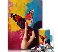 Puzzle da 1000 pezzi per adulti, dipinto a olio di farfalle da 1000 pezzi per adolescenti, ideale come regalo per tutta la famiglia dai 14 anni in su (dimensioni 38x26cm)