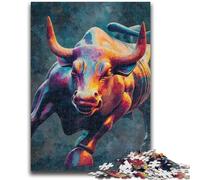 Puzzle da 1000 pezzi per adulti, dipinto a olio di un toro, aiuta il cervello a esercitare i giocattoli che creano dipendenza per coltivare la pazienza, collezione di artisti, belle arti 50x75cm