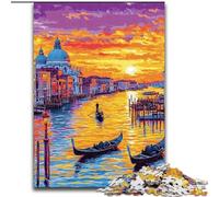 Puzzle da 1000 pezzi per adulti, dipinto a olio di Venezia, gioco interattivo per famiglie, decorazione fai da te per la casa, sfida per il cervello, regalo, 50x75cm