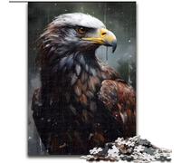 Puzzle da 1000 pezzi per adulti, dipinto a olio, ritratto di un'aquila, ideale per il divertimento in famiglia, regalo perfetto per feste e compleanni (dimensioni 26x38cm)