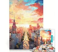 Puzzle da 1000 pezzi per adulti, dipinto ad olio di Buenos Aires, gioco impossibile, passatempo ideale per le vacanze a casa, regalo di compleanno, regalo di viaggio, 38x26cm