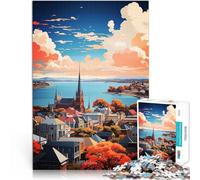 Puzzle da 1000 pezzi per adulti Dipinto ad olio di Victoria Giochi educativi Decorazione della casa Decorazioni e regali unici per la casa 38x26cm