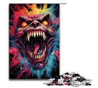 Puzzle da 1000 pezzi per adulti dipinto colorato demone malvagio puzzle rilassante gioco per famiglie antistress sfida difficile 75x50 cm
