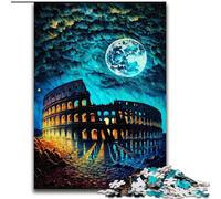 Puzzle da 1000 pezzi per adulti, dipinto del Colosseo di Roma in legno, perfetto come decorazione fai da te o regalo di compleanno, gioco rompicapo 50x75cm per adolescenti, perfetto regalo di Natale