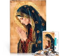 Puzzle da 1000 pezzi per adulti Dipinto della Vergine Maria giochi divertenti per famiglie con pezzi completamente interconnessi di forma casuale 38x26cm