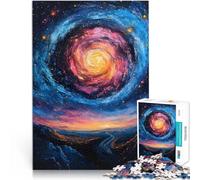 Puzzle da 1000 pezzi per adulti Dipinto di galassia a spirale Vacanza a casa: uccidere il tempo Adatto per la decorazione del desktop 75x50cm