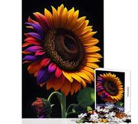 Puzzle da 1000 pezzi per adulti dipinto di girasoli giocattoli antistress ottimo regalo giochi educativi collezione di artisti belle arti dimensioni 50x75cm