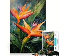 Puzzle da 1000 pezzi per adulti,dipinto di uccello del paradiso,intagli precisi,gioco per la mente,regalo per momenti di relax,regalo di compleanno divertente (38x26cm)