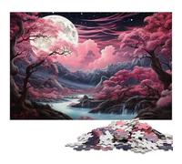 Puzzle da 1000 pezzi per adulti dipinto di una splendida foresta rosa un'opera d'arte per adolescenti dai 14 anni in su 1000 pezzi (38x26 cm)