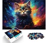 Puzzle da 1000 pezzi per adulti, disegno di gatti, giocattolo per l'intrattenimento in famiglia, collezione di artisti, adatto per e ragazzi dai 14 anni in su, 26 x 38 cm