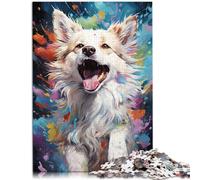 Puzzle da 1000 pezzi per adulti disegno di un dolce cane puzzle come regalo sofisticato da completare ma divertente e divertente 26 x 38 cm