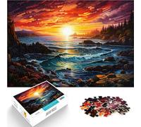 Puzzle da 1000 pezzi per adulti divertenti giochi da spiaggia per tutta la famiglia Aiuta il cervello ad allenare i giocattoli che creano dipendenza e promuovere la pazienza 26 x 38 cm