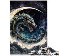 Puzzle da 1000 pezzi per adulti divertenti giochi per la famiglia di draghi Aiuta il cervello ad allenare i giocattoli avvincenti e promuovere la pazienza 26 x 38 cm