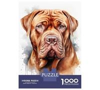 Puzzle Da 1000 Pezzi Per Adulti Dogue De Bordeaux Puzzle Per Adulti Gioco Rompicapo Difficile Compleanno E Natale 38x26cm/1000pcs