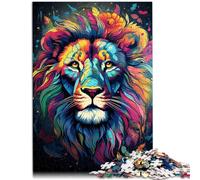 Puzzle da 1000 pezzi per adulti dolce leone giochi giocattolo regalo sfida l'intelligenza cerebrale giocattolo avvincente adolescente dai 14 anni in su, 26 x 38 cm