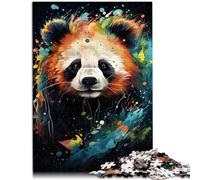 Puzzle da 1000 pezzi, per adulti, dolce piccolo puzzle Panda, gioco di partecipazione, lista dei desideri con Babbo Natale per adolescenti dai 14 anni, 26 x 38 cm