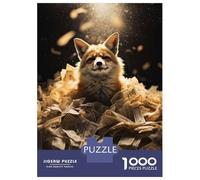 Puzzle Da 1000 Pezzi Per Adulti Dollar Bills Red Fox Luxe Puzzle Per Adulti Gioco Per Famiglie Regalo Di Compleanno Offerta Come Regalo Per Tutta La Famiglia 52x38cm/1000pcs