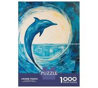 Puzzle Da 1000 Pezzi Per Adulti Dolphin Abstract Sea Puzzle Gioco Rompicapo Regalo Per Donne Difficile E Stimolante 70x50cm/1000pcs