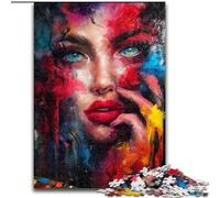 Puzzle da 1000 pezzi per adulti, donna africana, adatto a persone dai 14 anni in su, giochi educativi, regali di Babbo Natale segreto (dimensioni 26x38cm)