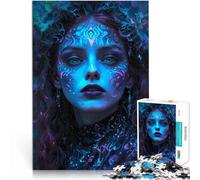 Puzzle da 1000 pezzi per adulti Donna al neon Antistress Vacanza in patria Uccidere il tempo Decorazioni e regali unici per la casa 75x50cm