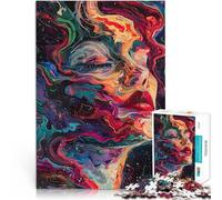 Puzzle da 1000 pezzi per adulti Donna astratta nello spazio Giocattoli da gioco per regalo di famiglia Migliorare l'amore tra le coppie 38x26cm