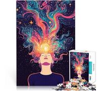 Puzzle da 1000 pezzi per adulti Donna che pensa troppo Antistress Vacanza in patria Uccidere il tempo Migliorare l'amore tra le coppie 50x70cm
