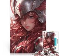 Puzzle da 1000 pezzi per adulti Donna guerriera dai capelli rossi Giocattoli da gioco per regalo di famiglia Regali di Babbo Natale segreto 38x26cm