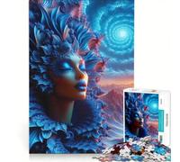 Puzzle da 1000 pezzi per adulti, "Donna nera sognatrice", gioco impossibile, passatempo ideale per le vacanze a casa, regalo per amici e familiari 50x75cm