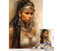 Puzzle da 1000 pezzi per adulti donna pericolosa giocattolo educativo ottimi regali e giocattoli gioco per famiglie attività divertenti a casa dimensioni 38x52cm