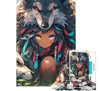 Puzzle da 1000 pezzi per adulti "Donna Selvaggia" impegnativo da completare antistress gioco educativo per maggiori di 14 anni (50x75cm)