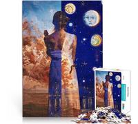 Puzzle da 1000 pezzi per adulti Donna tra i mondi Arte rinascimentale Giochi di relax Attività divertenti a casa, regali di compleanno, regali di viaggio, 75x50cm