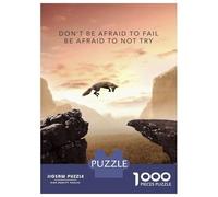 Puzzle Da 1000 Pezzi Per Adulti Dont Be Afraid To Fail Puzzle Per Adulti Giochi Per Famiglie Ma Divertenti E Spiritosi Regalo Di Compleanno, Regali, 38x26cm/1000pcs
