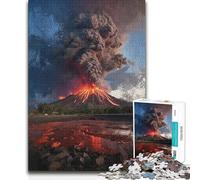 Puzzle da 1000 pezzi per adulti "Dove la terra sanguina fuoco", gioco pratico per migliorare la memoria, adatto a bambini dai 14 anni in su, 38x26cm